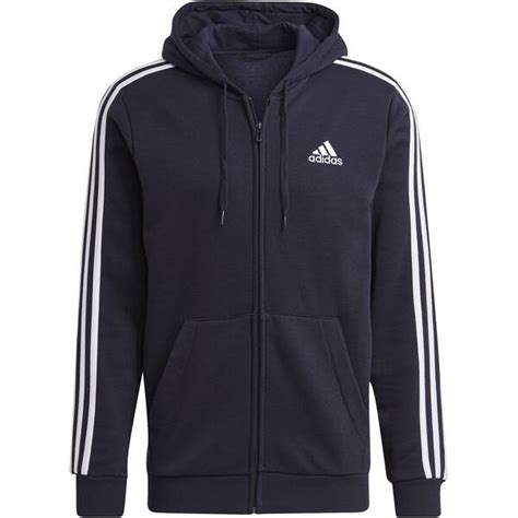 adidas herren essentials 3 streifen kapuzenjacke ri